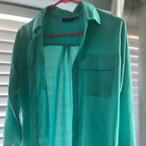 Teal blouse
